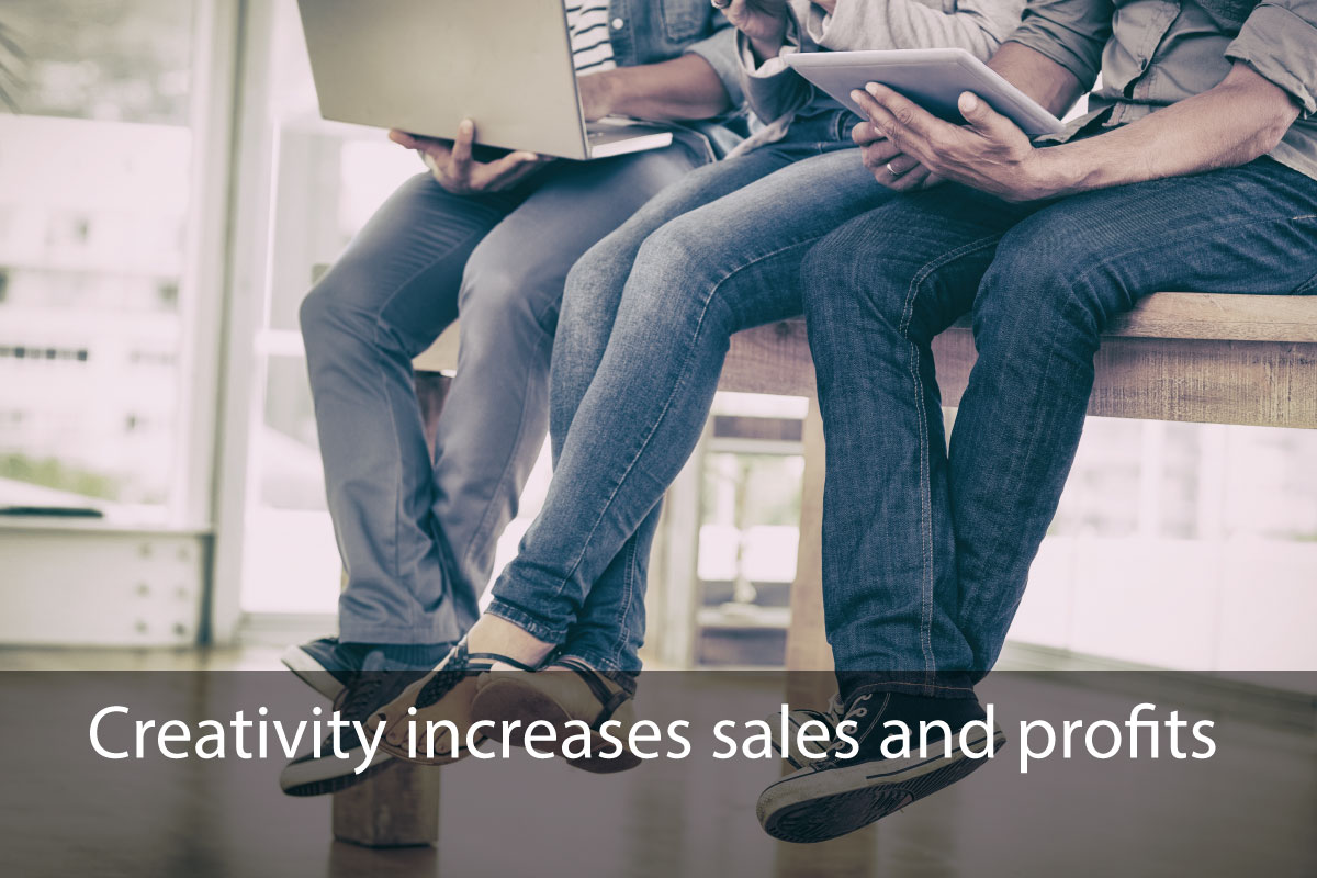 Business development and marketing need creative thinking to develop new ideas so that you sell more at higher prices than your rivals